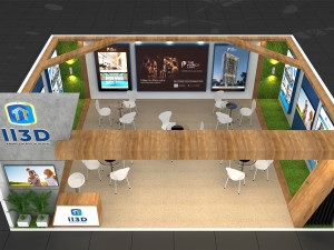 Exhibition Stall One Side Open 8X5 Modelo 3D
