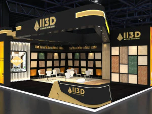 Exhibition Stall Two Side Open 12X7 3D Model