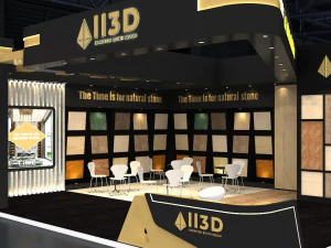 Exhibition Stall Two Side Open 12X7 3D Model