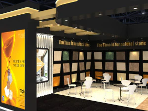 Exhibition Stall Two Side Open 12X7 3D Model