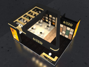 Exhibition Stall Two Side Open 12X7 Modèle 3D