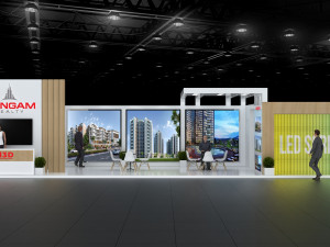 Exhibition Stall Two Side Open 12X7 Modèle 3D