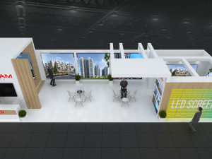 Exhibition Stall Two Side Open 12X7 Modèle 3D