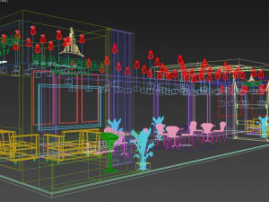Exhibition Stall Two Side Open 12X7 3D Model