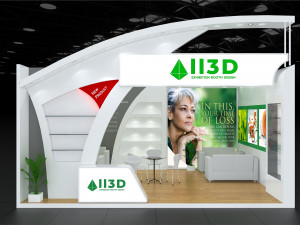 Exhibition Stall One Side Open 6X5 3D Model