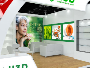 Exhibition Stall One Side Open 6X5 3D Модель