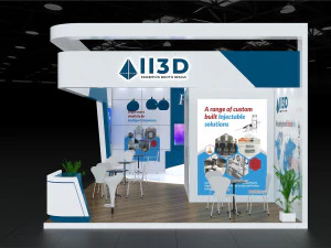 Exhibition Stall Two Side Open 11X5 3D Model