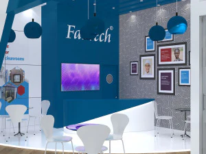 Exhibition Stall Two Side Open 11X5 3D Model