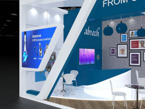 Exhibition Stall Two Side Open 11X5 3D Model
