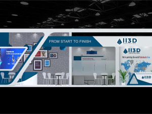 Exhibition Stall Two Side Open 11X5 3D Model