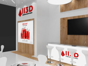 Exhibition Stall Three Side Open 8X7 Model 3D