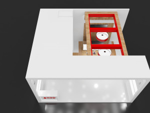 Exhibition Stall Three Side Open 8X7 Model 3D