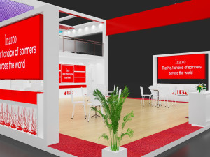 Exhibition Stall Three Side Open 12X9 Model 3D