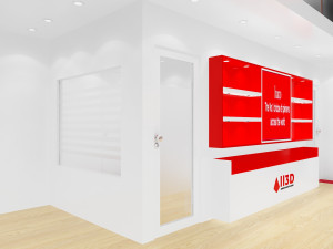 Exhibition Stall Three Side Open 12X9 Model 3D