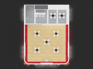 Exhibition Stall Three Side Open 12X9 Model 3D