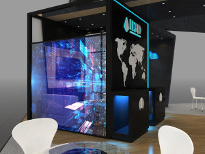 Exhibition Stall Four Side Open 9X9 3D Model