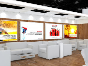 Exhibition Stall Three Side Open 8X7 Model 3D
