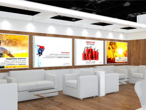 Exhibition Stall Three Side Open 8X7 3D Model