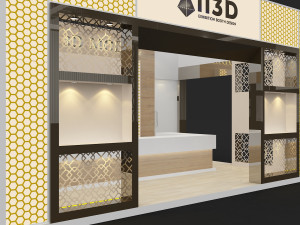 Exhibition Stall Three Side Open 6X6 Modèle 3D