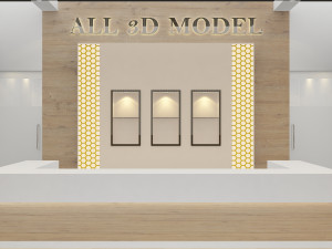 Exhibition Stall Three Side Open 6X6 Modèle 3D