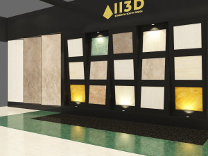 Exhibition Stall Three Side Open 11X4 3D Model