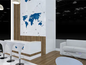 Exhibition Stall Four Side Open 7X7 3D Model