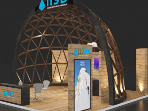 Exhibition Stall Four Side Open 7X7 Model 3D