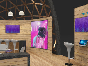 Exhibition Stall Four Side Open 7X7 Model 3D