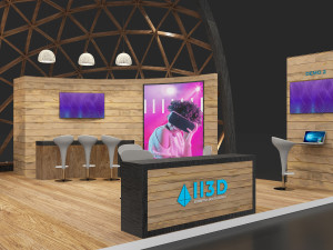Exhibition Stall Four Side Open 7X7 Model 3D