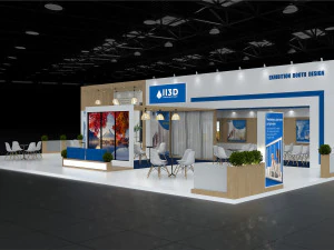 Exhibition Stall Three Side Open 16X10 3D Model