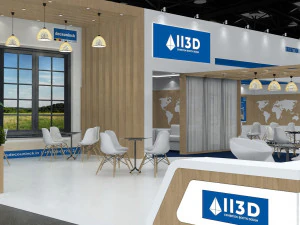 Exhibition Stall Three Side Open 16X10 3D Model