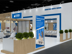 Exhibition Stall Three Side Open 16X10 Modello 3D