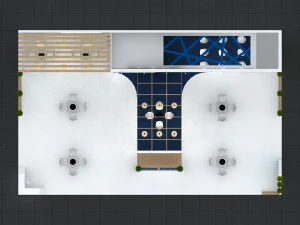 Exhibition Stall Three Side Open 16X10 3D Model