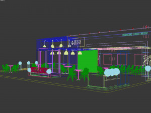 Exhibition Stall Three Side Open 16X10 Modello 3D