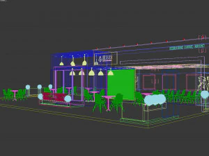 Exhibition Stall Three Side Open 16X10 3D Model