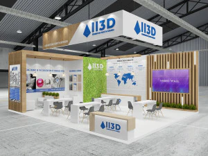 Exhibition Stall Two Side Open 8X10 3D Model