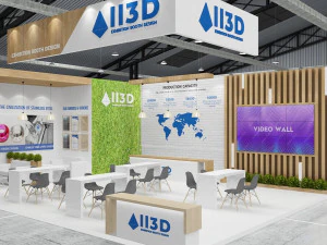 Exhibition Stall Two Side Open 8X10 3D Model