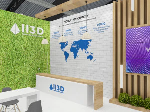 Exhibition Stall Two Side Open 8X10 3D Model