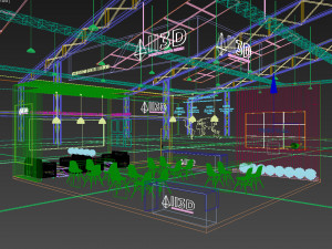 Exhibition Stall Two Side Open 8X10 Modèle 3D