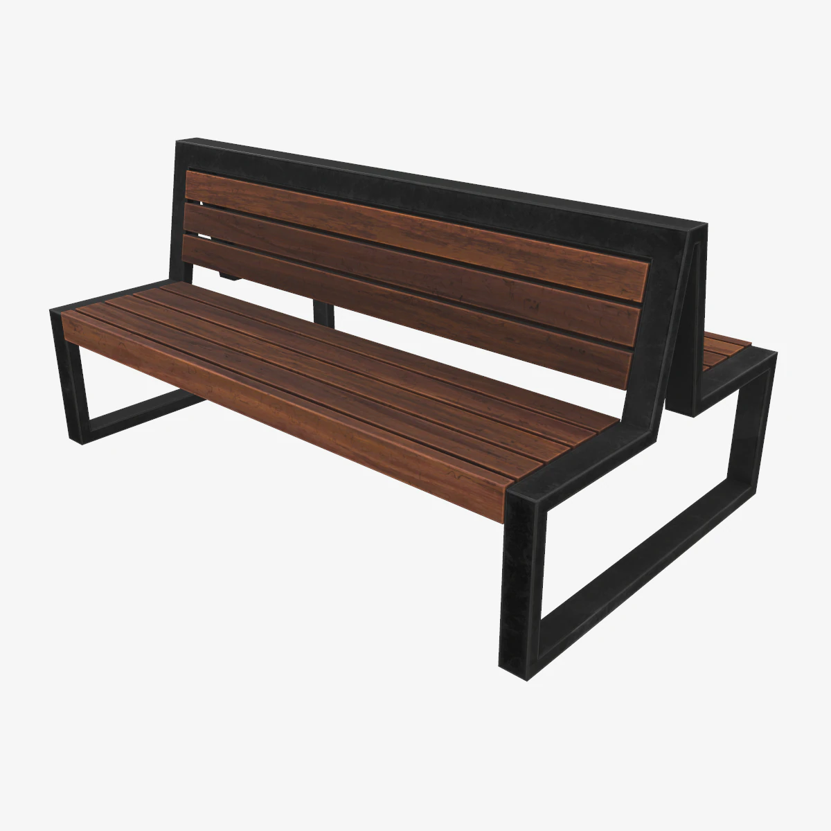 double bench 3D Model .c4d .max .obj .3ds .fbx .stl .blend 