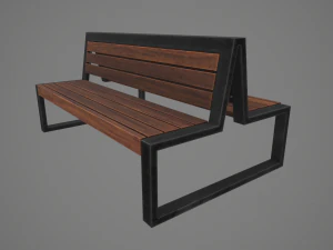 double bench 3D Model