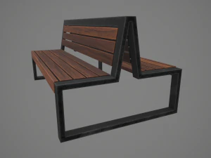 double bench 3D Model