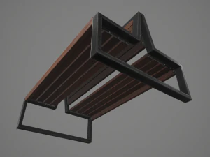 double bench 3D Model