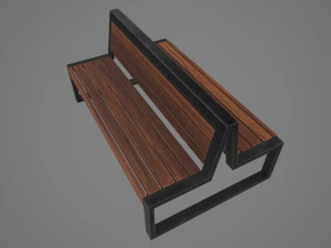 double bench 3D Model
