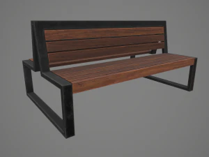 double bench 3D Model
