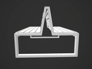 double bench 3D Model