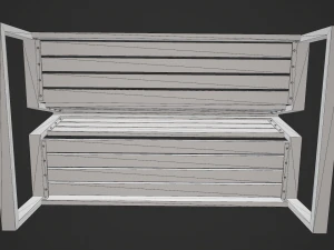 double bench 3D Model