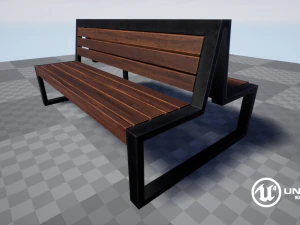 double bench 3D Model