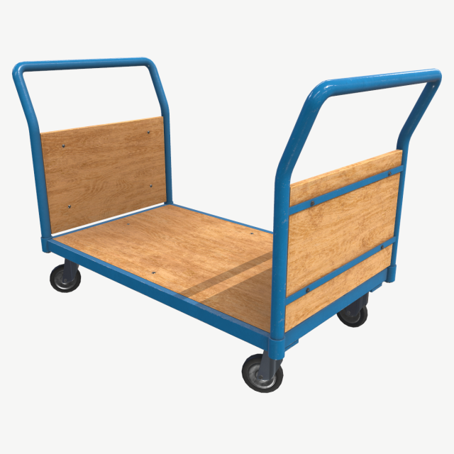 platform trolley Model 3D .c4d .max .obj .3ds .fbx .stl .blend 