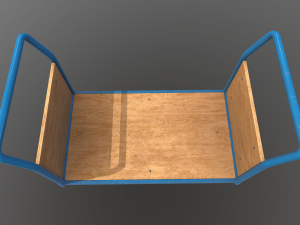 platform trolley Model 3D